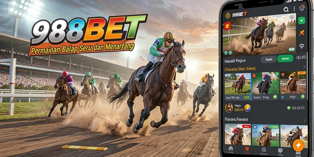 Tampilan gameplay Racing yang seru di 988BET.