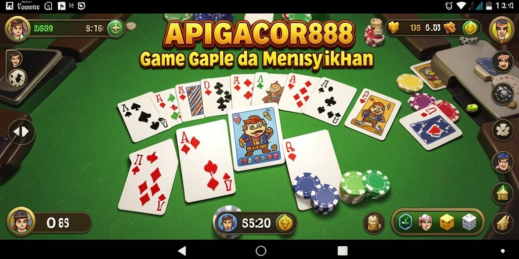 Tampilan seru gameplay Gaple di APIGACOR88.