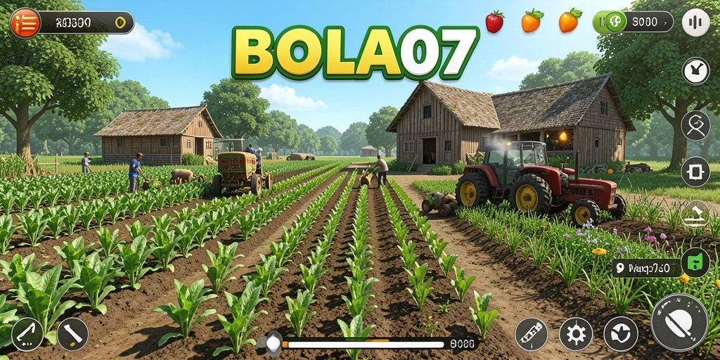 Screenshot BOLA07 yang menunjukkan aktivitas berkebun yang mendebarkan.