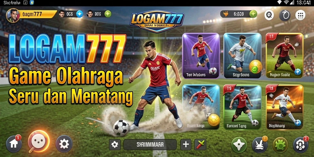 Tampilan menarik dari gameplay LOGAM777 di arena olahraga.