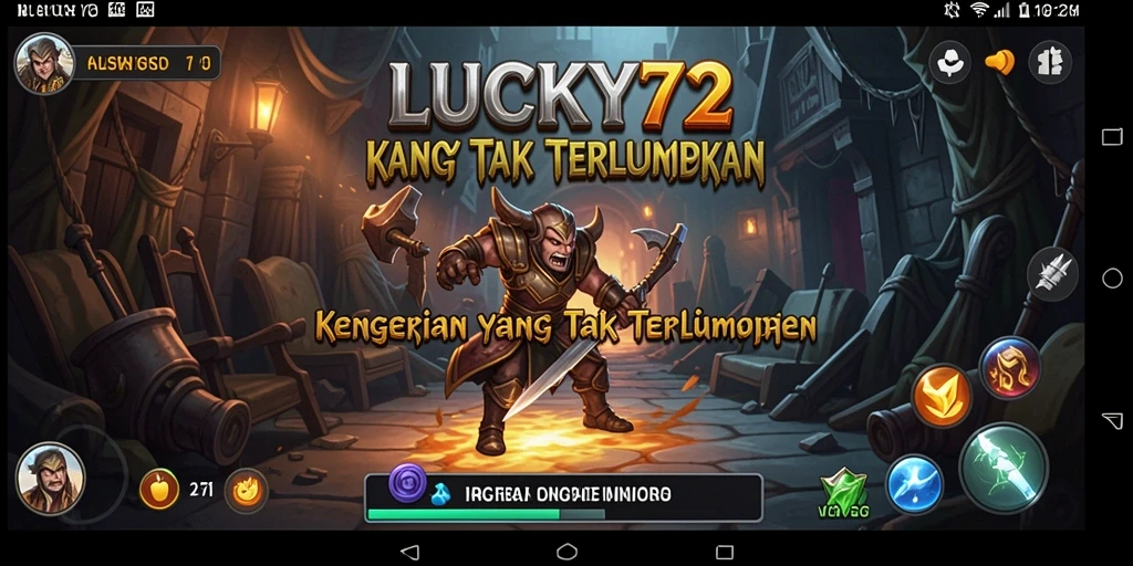 Tampilan gameplay LUCKY72 dengan nuansa horor yang menakutkan.