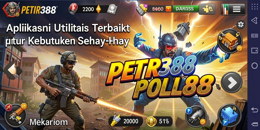 Tampilan antarmuka aplikasi PETIR388 yang ramah pengguna.