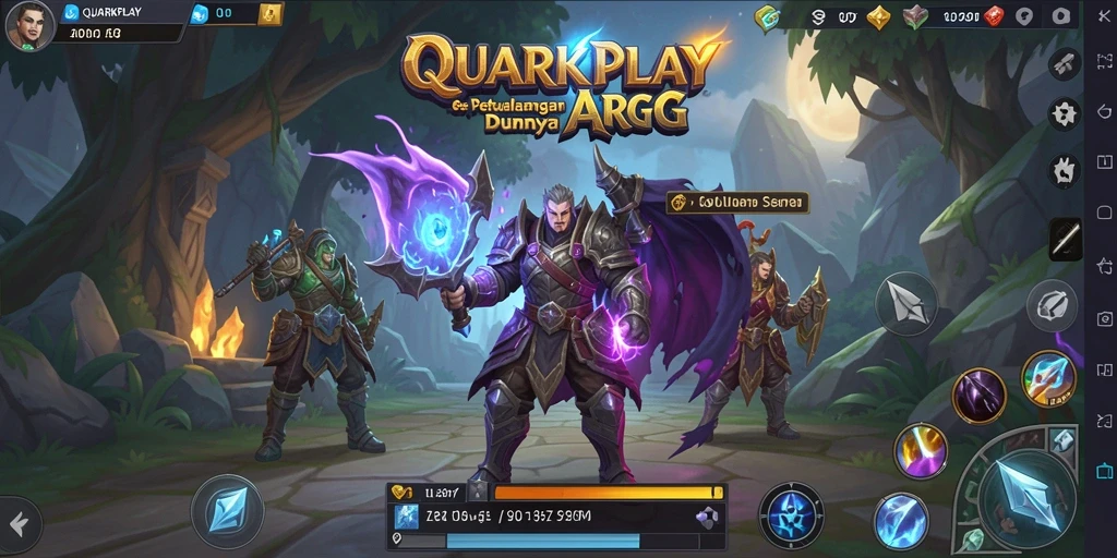 Tampilan mendebarkan dari aksi gameplay dalam QUARKPLAY