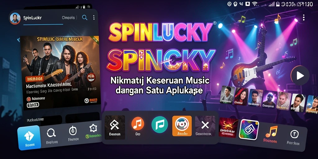 Gameplay SPINLUCKY yang menarik dengan tantangan musik seru.