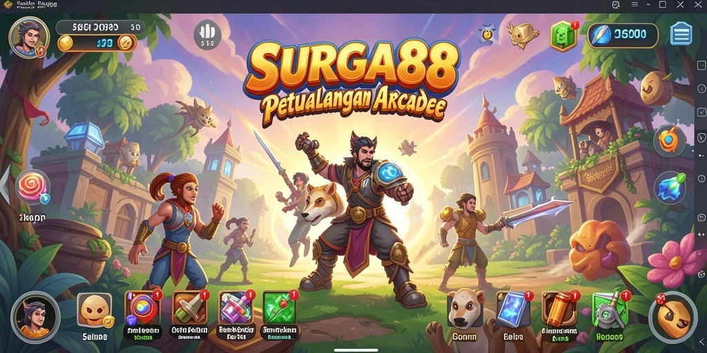 Tampilan gameplay menarik dari SURGA88 dengan berbagai rintangan.