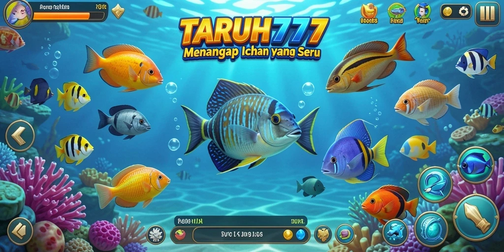 Screenshot TARUH777 menampilkan aksi menangkap ikan yang mendebarkan.
