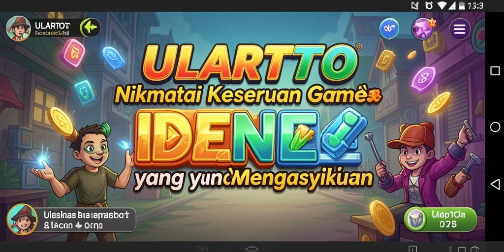 Tampilan gameplay ULARTOTO yang seru dan menantang.